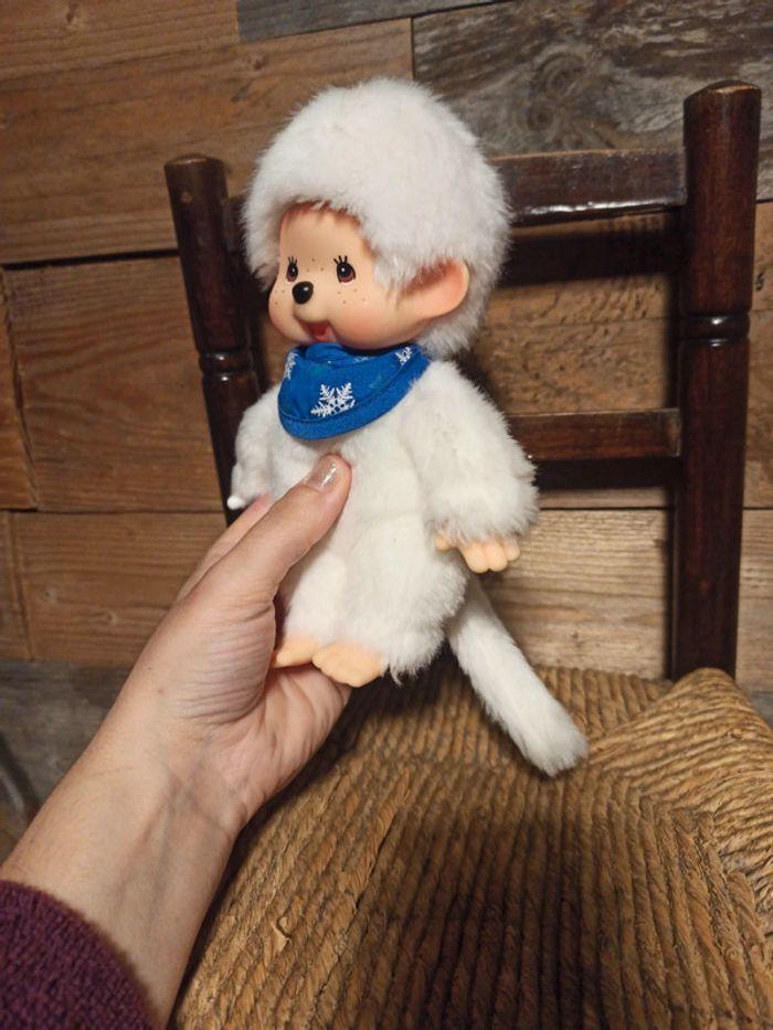 peluche kiki monchhichi blanc tbe - photo numéro 3