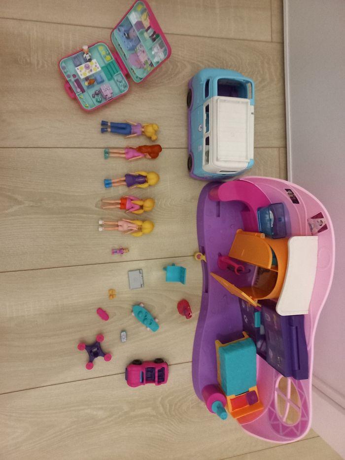 Chambre Polly pocket + van + mini boîte - photo numéro 2