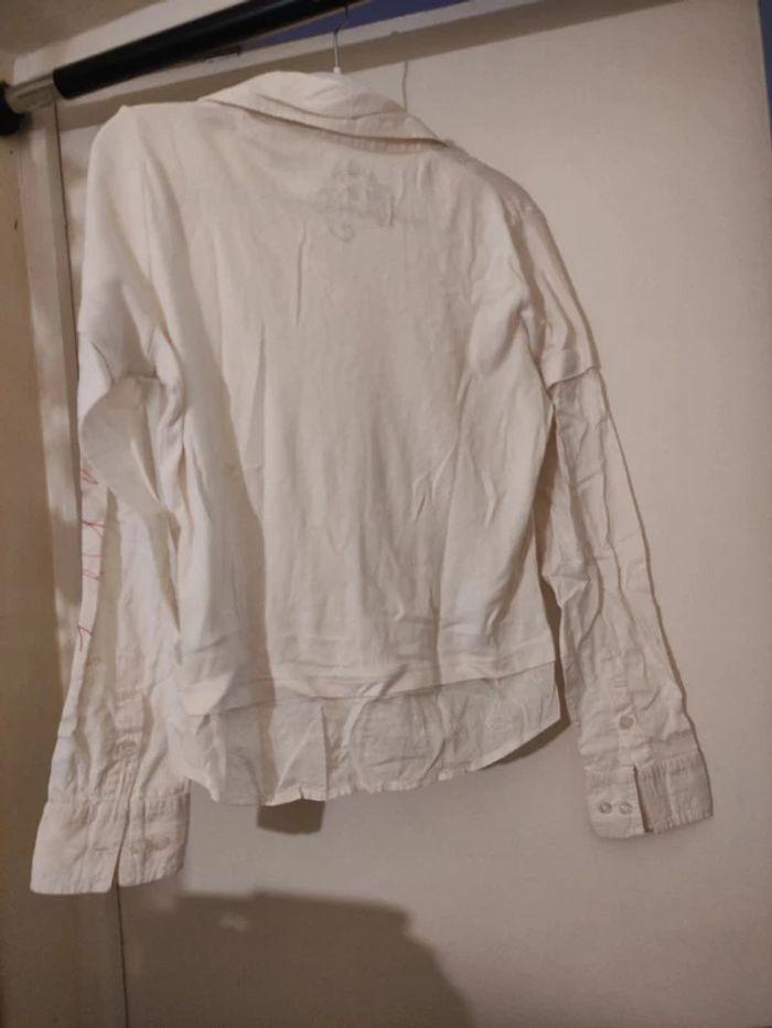 Chemise originale Broderies Lolï Delp 16 ans blanc - photo numéro 2