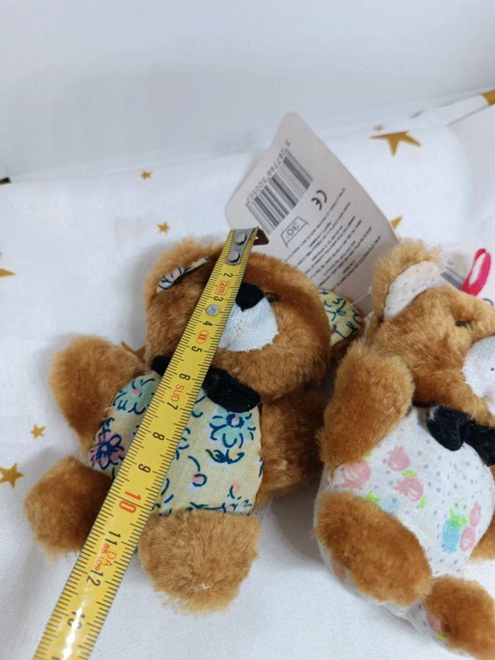 Petit mini small little brun marron Brown Ours peluche Teddy Bear tissu Marki Valmont mf 70 80 - photo numéro 11