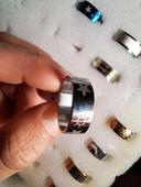 Bague  acier inoxydable motifs