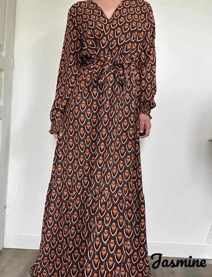 Robe longue marron Jasmine – Élégante et fluide, taille 36/38, très bon état 💖 - photo numéro 5