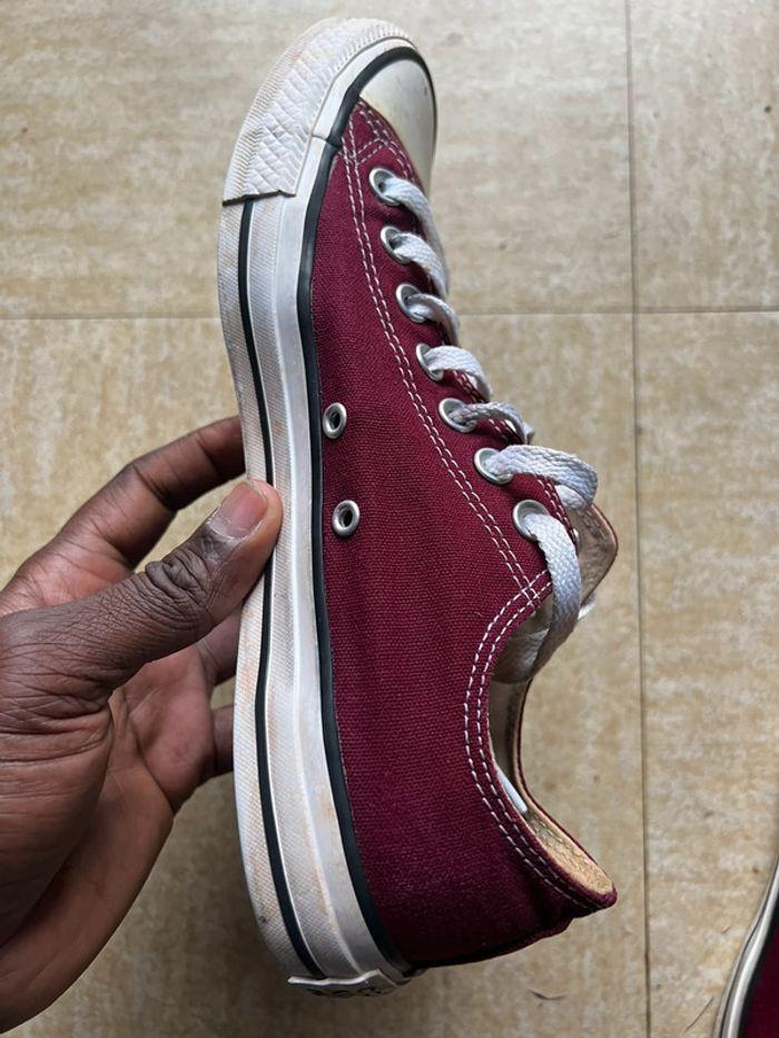 Converse bordeaux 42 bon état - photo numéro 8