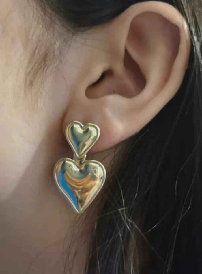 Boucles d'oreilles femme Coeur - photo numéro 2