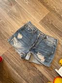 Short en jeans