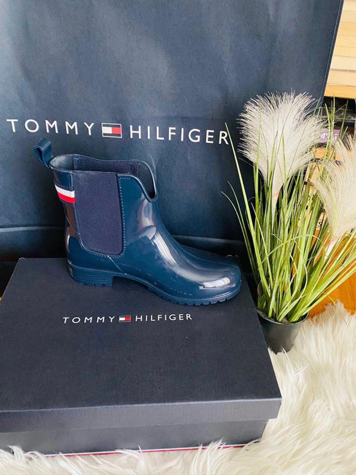 Bottes de pluie 36 Tommy Hilfiger neuves - photo numéro 2