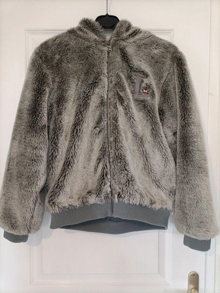 Manteau chaud gris lulu castagnette 14 ans - photo numéro 1