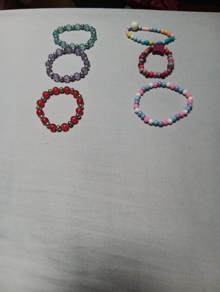 Lot de 6 bracelets fille - photo numéro 1