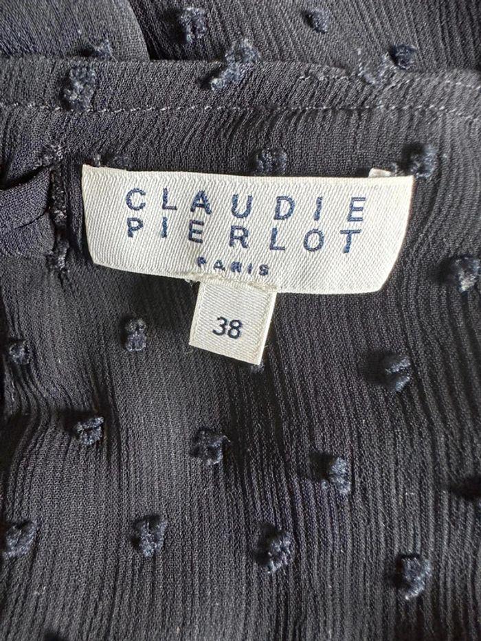 Robe Claudie Pierlot T:38 marine - photo numéro 4