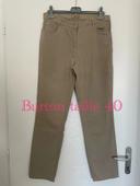 Pantalon beige taille haute coupe droite Burton taille 40