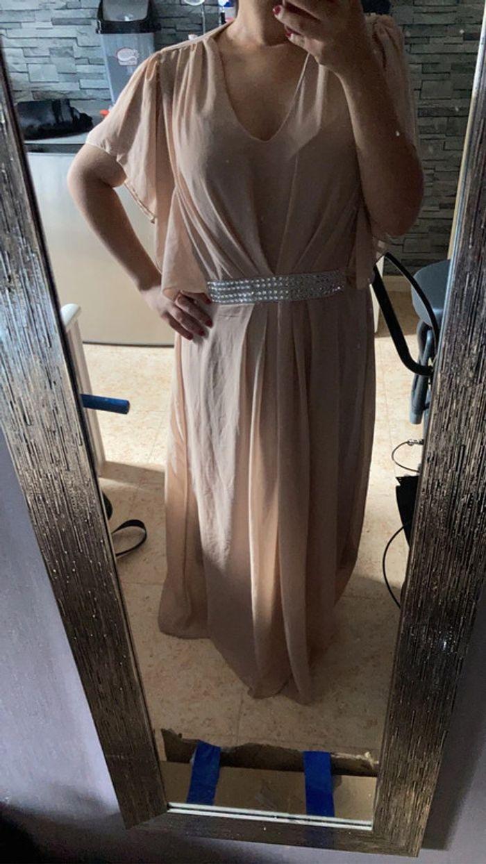 Robe longue beige taille unique - photo numéro 2