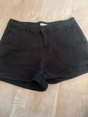 Short en jeans noir femme taille 38