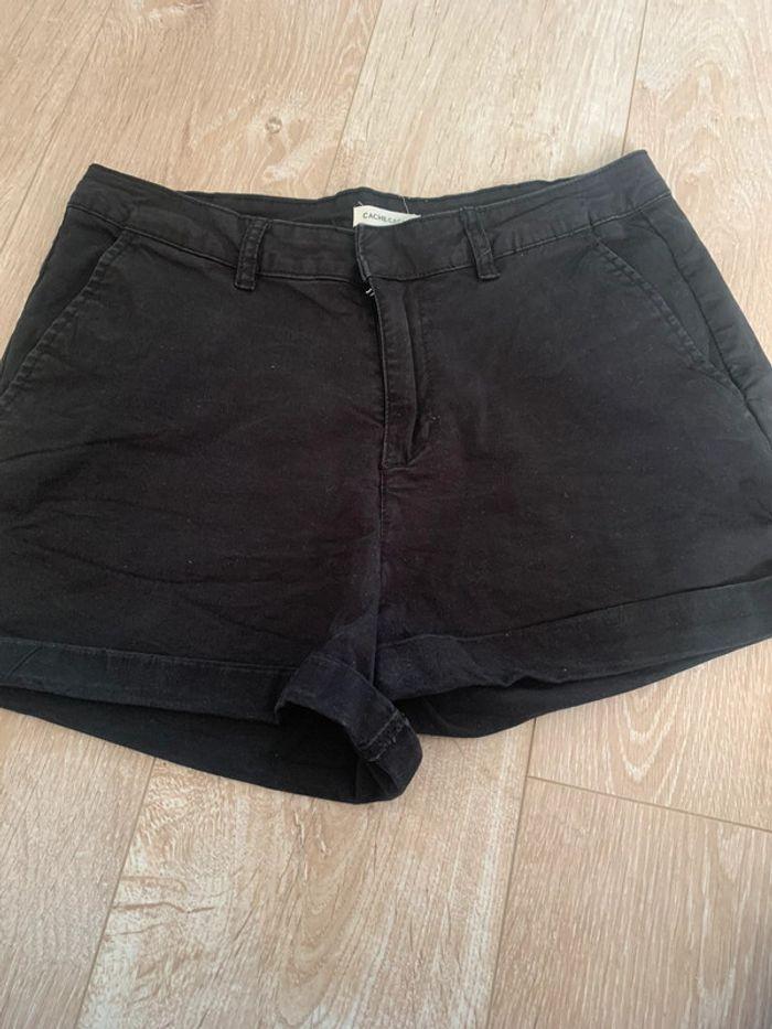 Short en jeans noir femme taille 38 - photo numéro 1