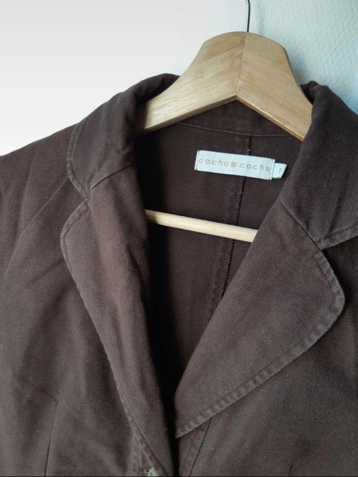 Veste blazer marron Cache Cache T36 - photo numéro 6