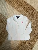 Polo fille blanc Ralph Lauren