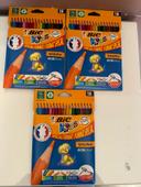 Lot crayons de couleurs bic kids neuf