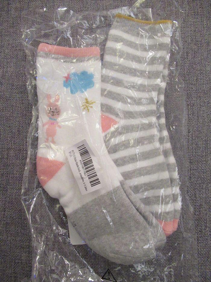 lot 2 paires chaussettes chaudes 8-11 ans - photo numéro 3