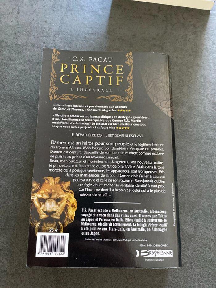 Roman livre gay lgbt mxm homo prince captif l’intégrale c.s pacat - photo numéro 2