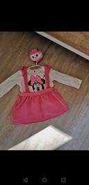 Robe Disney baby + 2 t-shirt manches longues