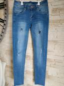 Jean bleu SD Jeans à trous 36