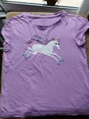 T shirt violet fille