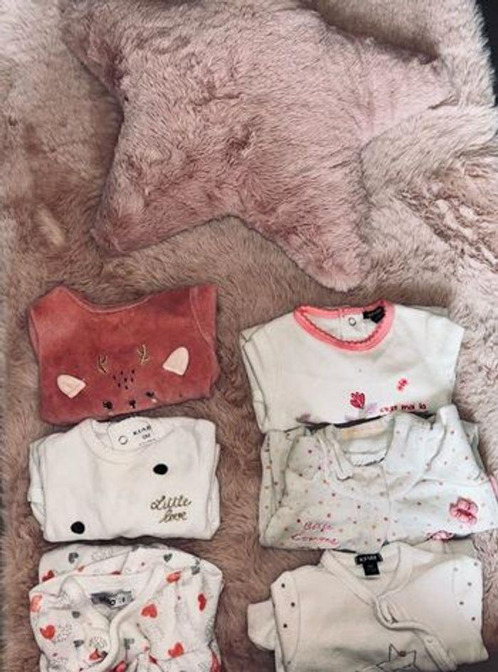 Lot de 6 pyjamas naissance fille