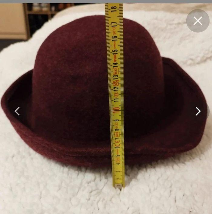 Chapeau vintage femme  bordeaux  automne hiver 💗 - photo numéro 18