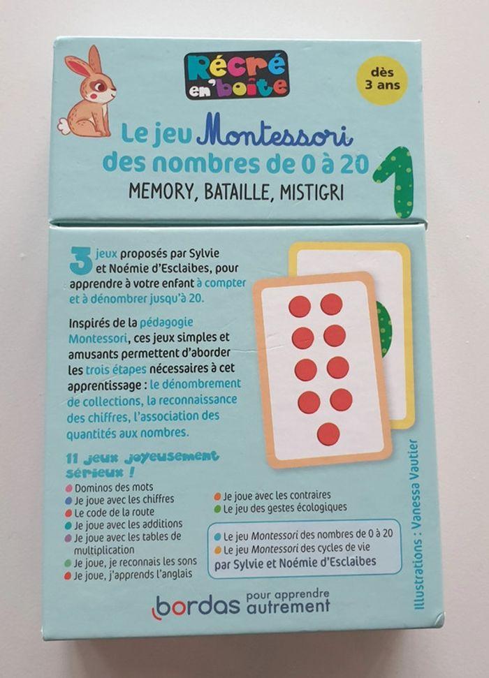 Jeu cartes Montessori - photo numéro 2