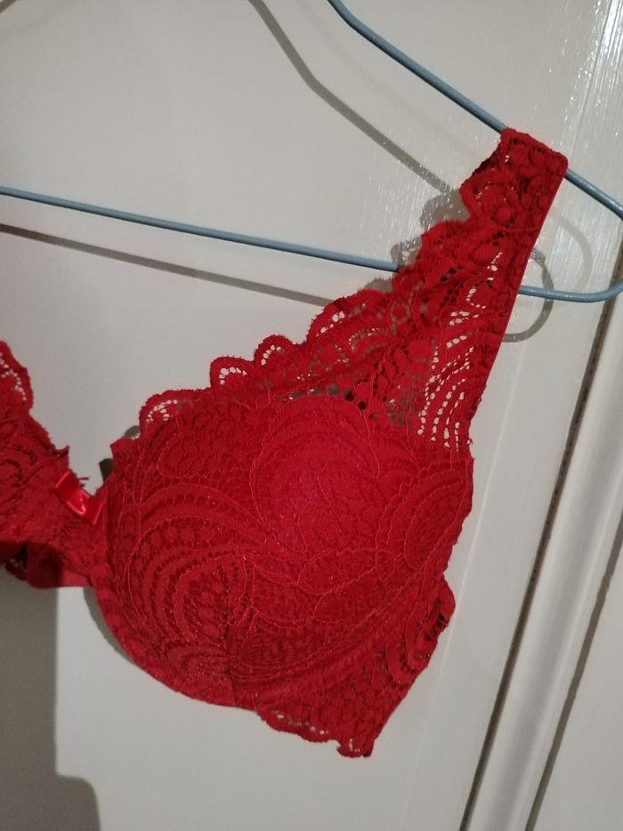 Soutien gorge rouge Rougegorge 95C - photo numéro 2