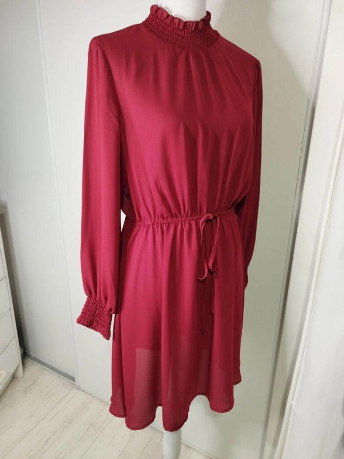 Robe fine printemps été et soirée  bordeaux  femme taille 40 , L 💗 - photo numéro 3