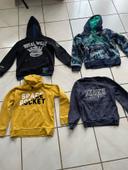 Lot de 4 sweat-shirt garçon 8-10 ans