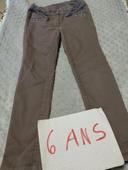 Jean gris strass 6 ans fille