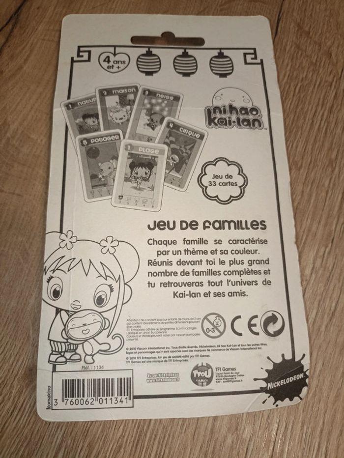 Jeu de cartes famille ni Hao Kai lan neuf - photo numéro 2