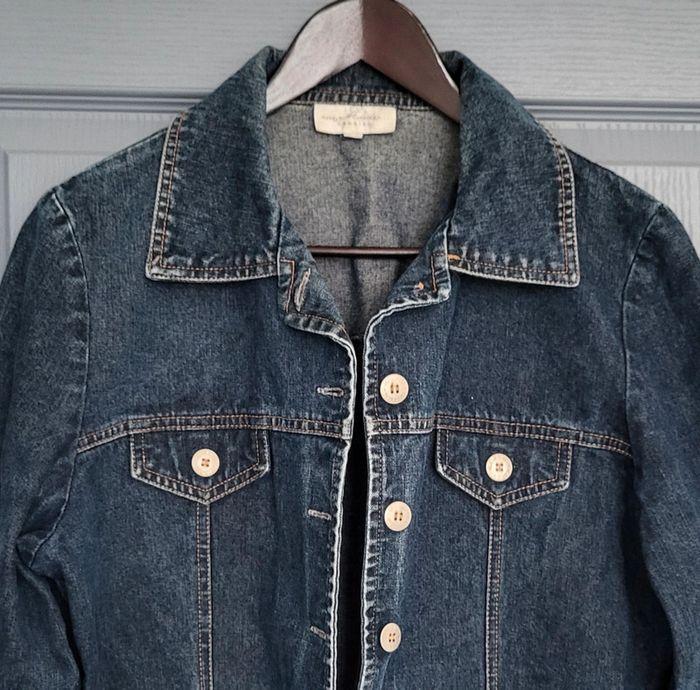 Veste en jean bleue foncée Camaïeu Taille 42 - photo numéro 10