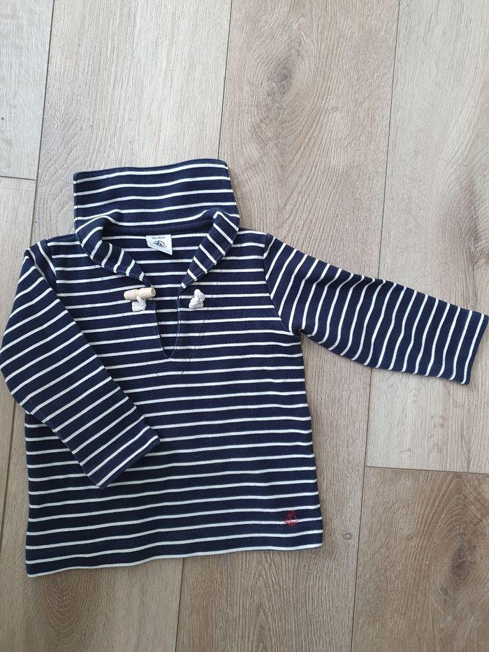 T shirt manche longue petit bateau