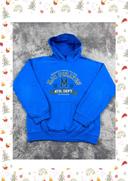 👕 Sweat à capuche Veste University Rare Vintage y2k 90s 2000s MJC Pirates College Bleu Taille S 👕