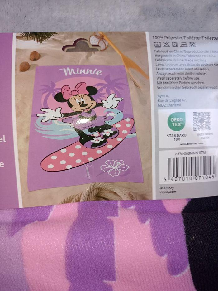 Serviette Drap de plage bain Minnie mouse - photo numéro 1