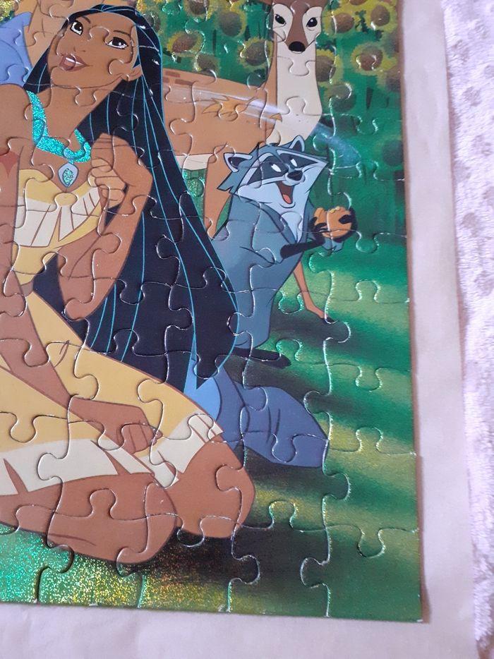 Pocahontas puzzle 100 pièces collector effet métallisé pailleté - photo numéro 6