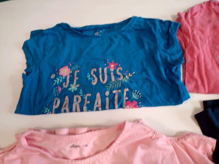 Lot de 8 t-shirts fille 10 ans et 1 gratuit be - photo numéro 5