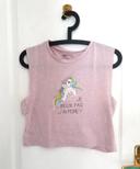 Tee shirt débardeur fille licorne