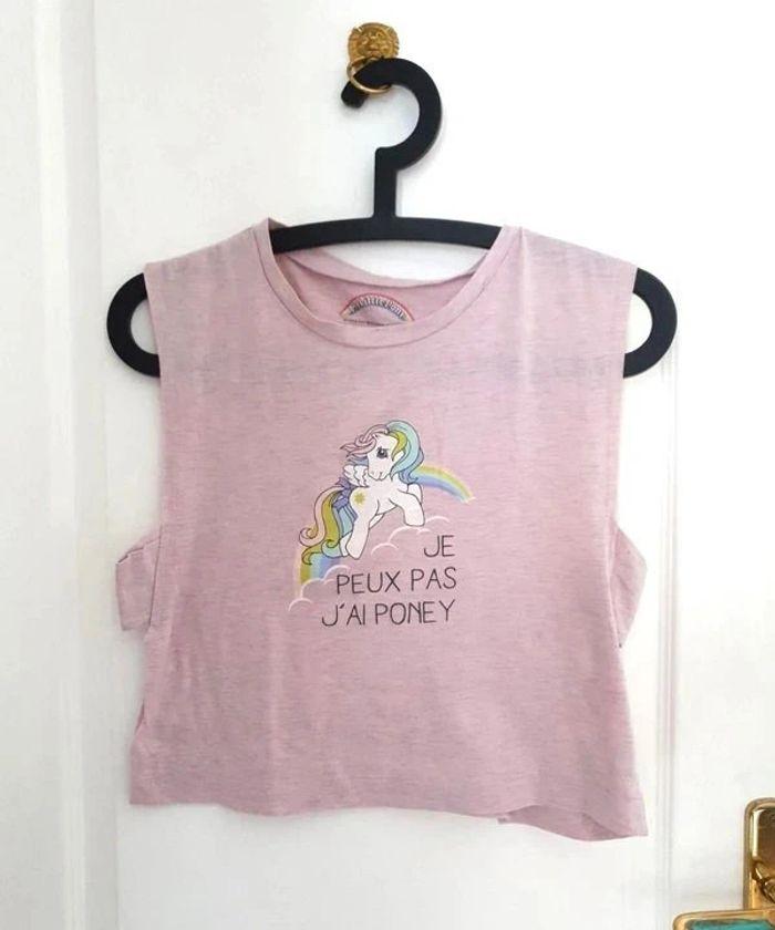 Tee shirt débardeur fille licorne - photo numéro 1