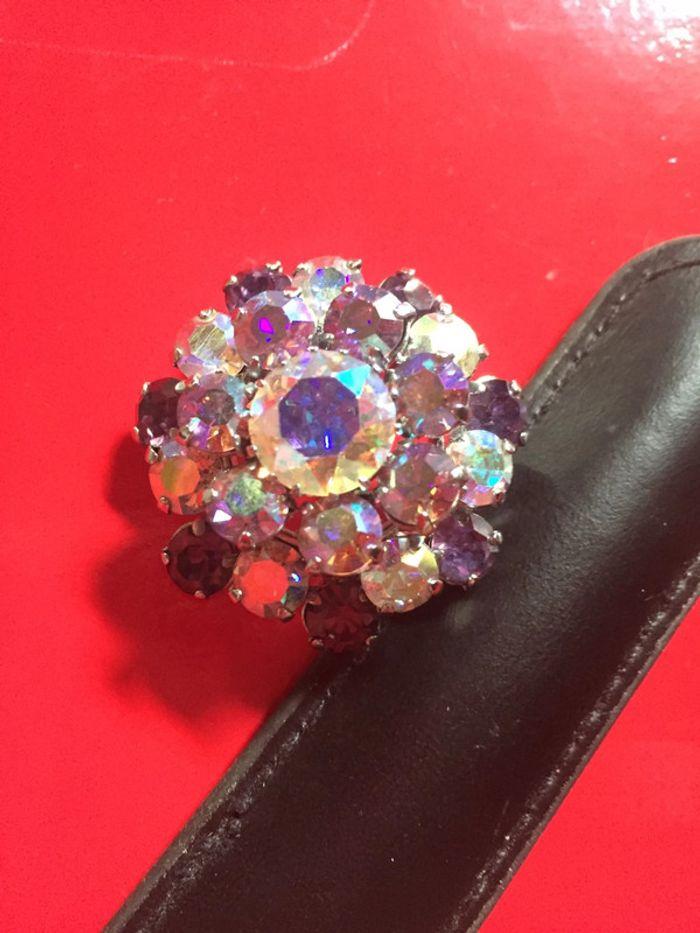 Vintage broche gros strass - photo numéro 2