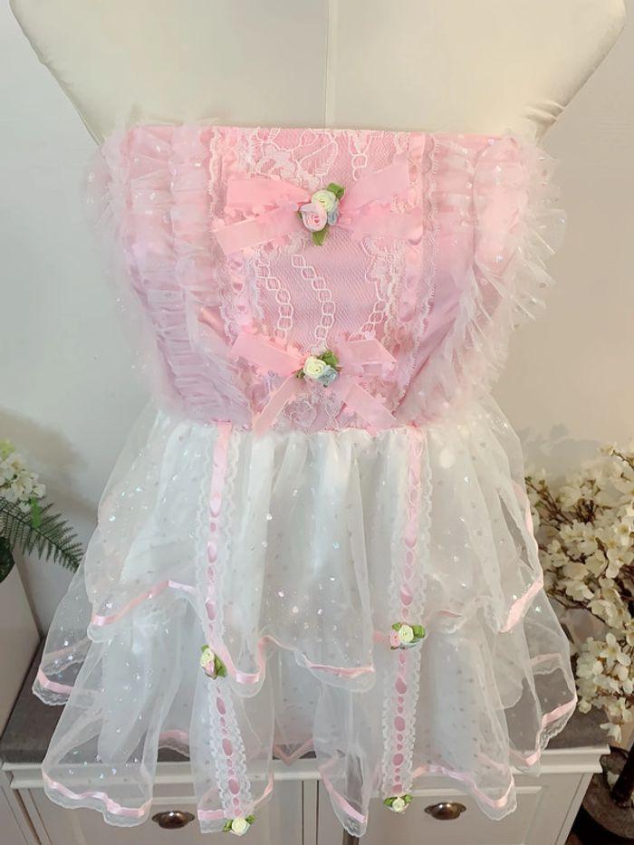 Dress Robe Pink Barbie Cute Kawaii Princess Lolita Manga Anime Cosplay - photo numéro 5