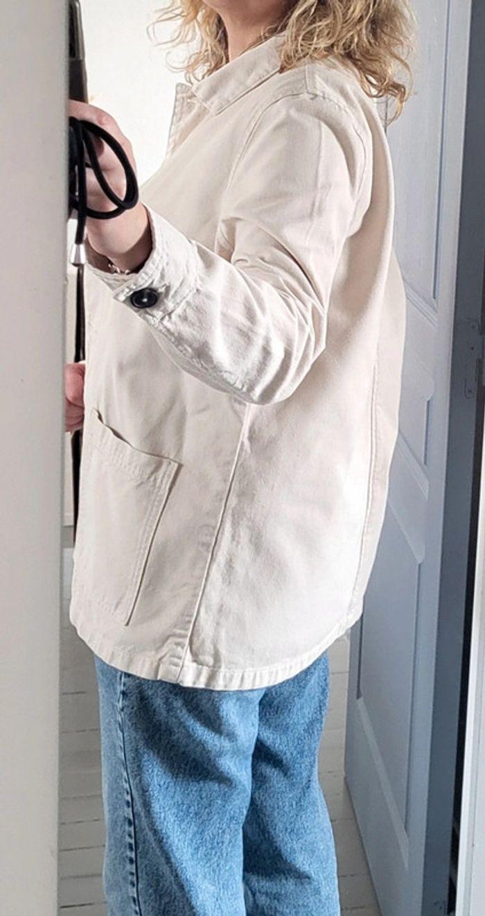 Veste droite beige Camaïeu Taille 42 - photo numéro 14