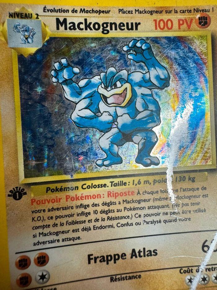 Carte Pokémon Mackogneur Holo 8/102 Édition 1 ed1 Set de Base 1999 Nintendo - photo numéro 5