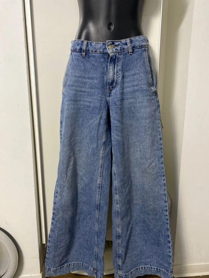 Pantalon jean à jambes larges/ baggy Taille XS - photo numéro 1