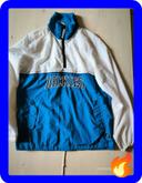 Veste vintage 1/4 zip blanc et bleu Dickies taille m