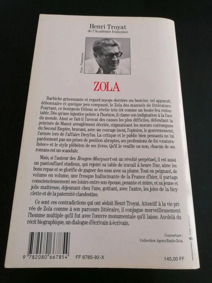 Livre biographique "Zola" Henri Troyat - photo numéro 2