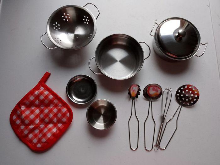 Lot dinette cuisine enfant inox - photo numéro 1