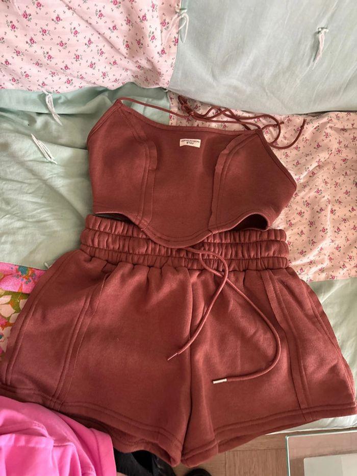 Ensemble shein marron taille s neuf - photo numéro 1